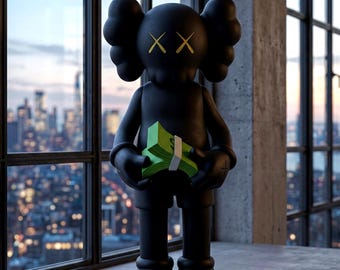 Bearbrick KAWS TENSION 100+400% Medicom Toy - Etsy Norway