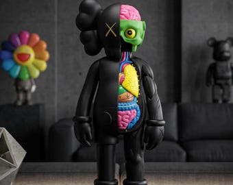 KAWS Inspiriertes Anatomisches Kunst-Spielzeug, sezierte Figur im Bearbrick-Stil — Hypebeast-Sammlerdekor