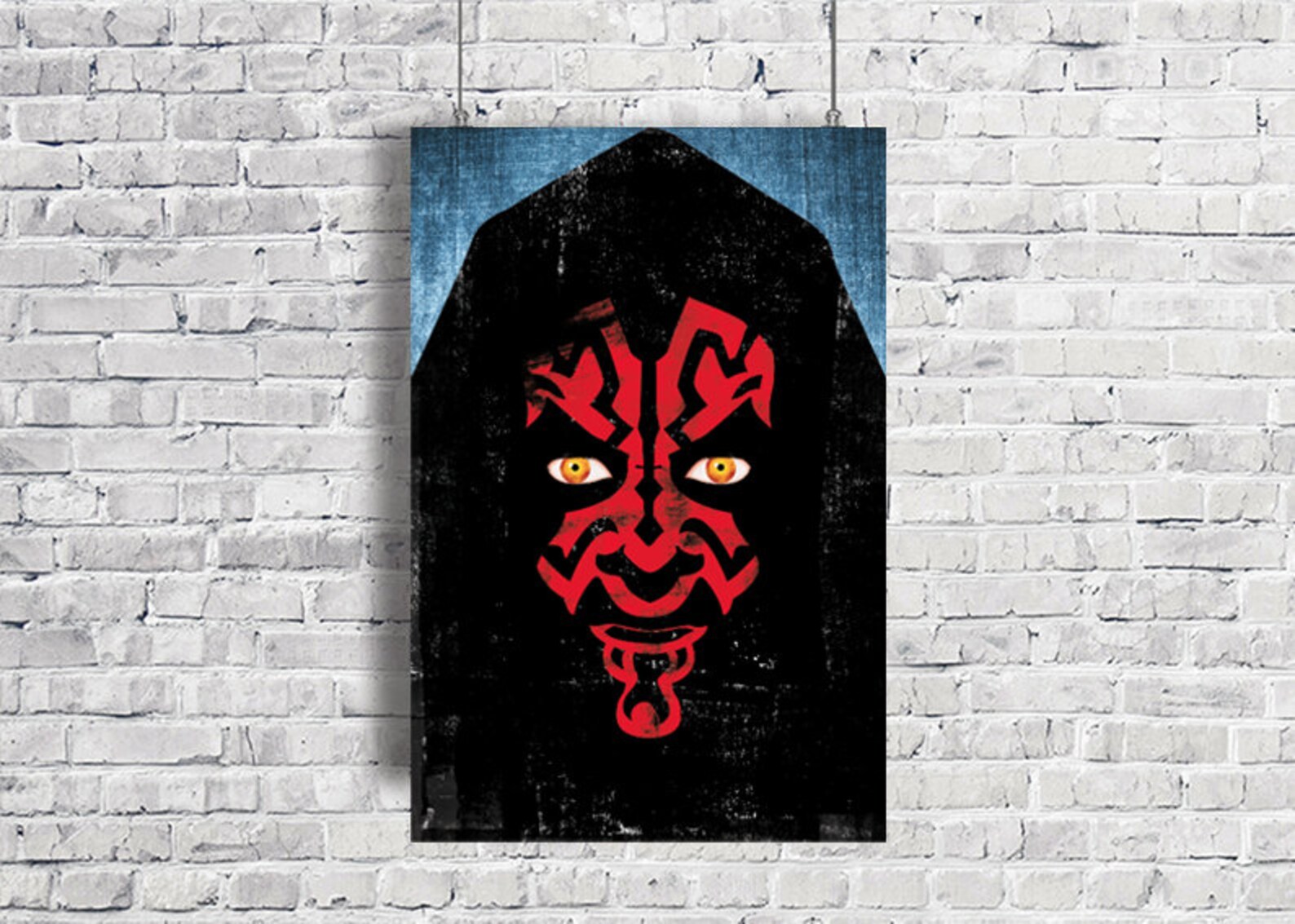 Darth Maul Poster Star Wars Illustration Movie Prints Star | Etsy
