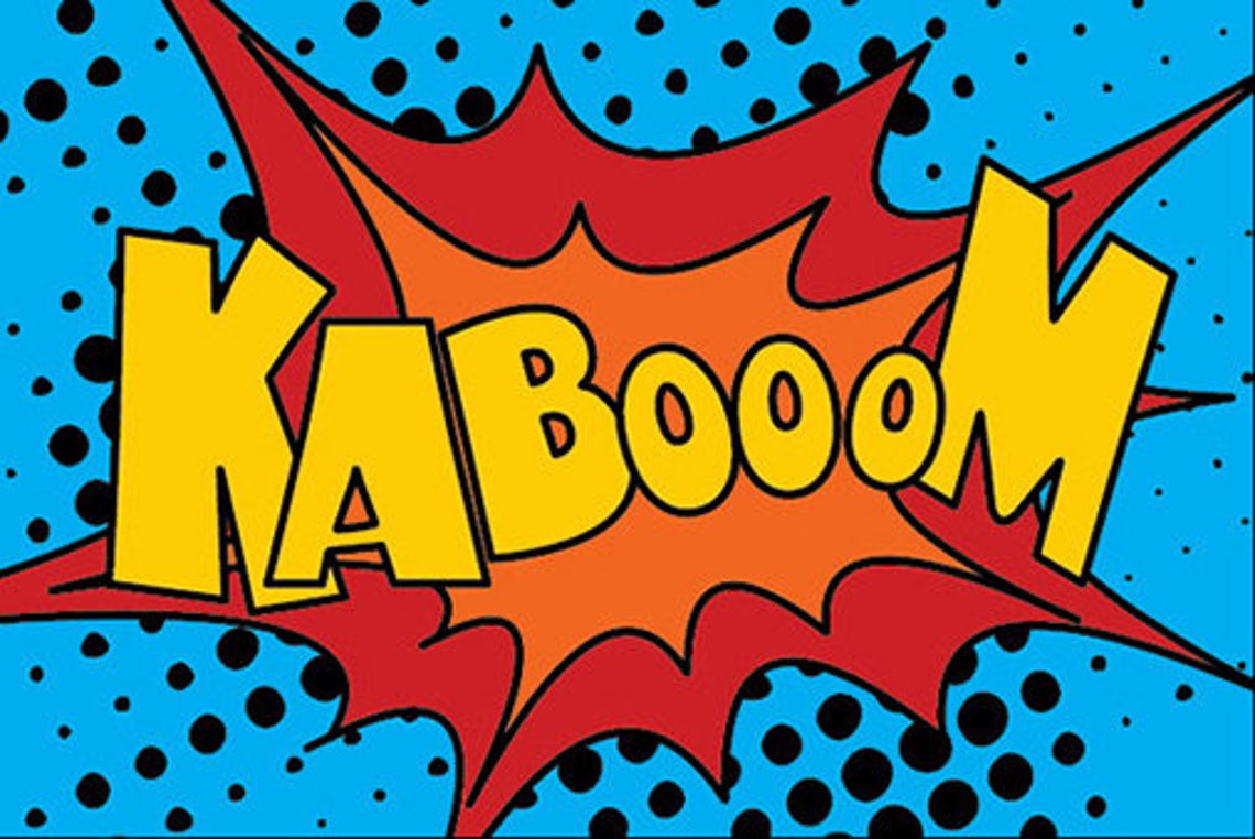 KABOOM Comic Sound Etsy