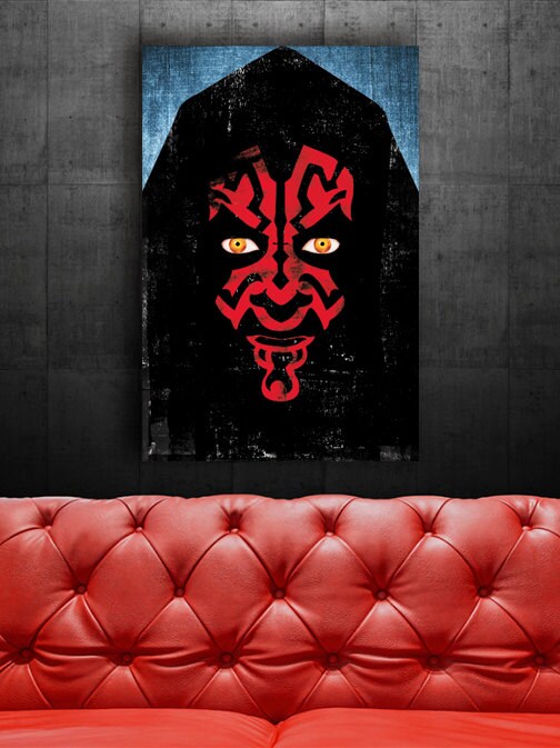 Darth Maul Poster Star Wars Illustration Movie Prints Star | Etsy