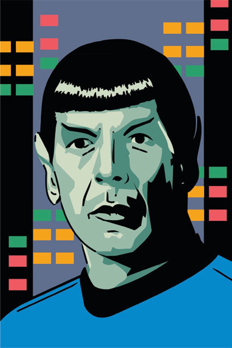 MR SPOCK Star Trek Illustration | Etsy