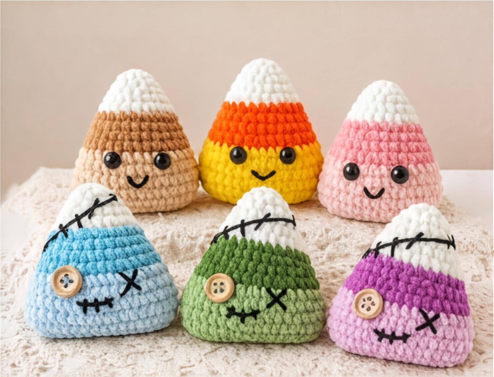 30 Candy Corn Crochet Patterns to Sweeten Your Autumn Decor 4 Candy Corn Plushie Tutorial with Reference Photos
