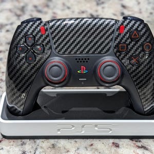 Mando inalámbrico DualSense para Sony PlayStation 5, reacondicionado con joysticks TMR, botones con clic y palancas traseras de fibra de carbono.