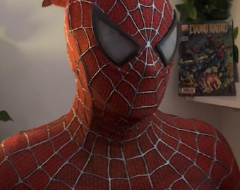 Spider-Man Raimi Faceshell | Magnetic Lenses | Cosplay Mask Base | 2002 Movie Style Replica