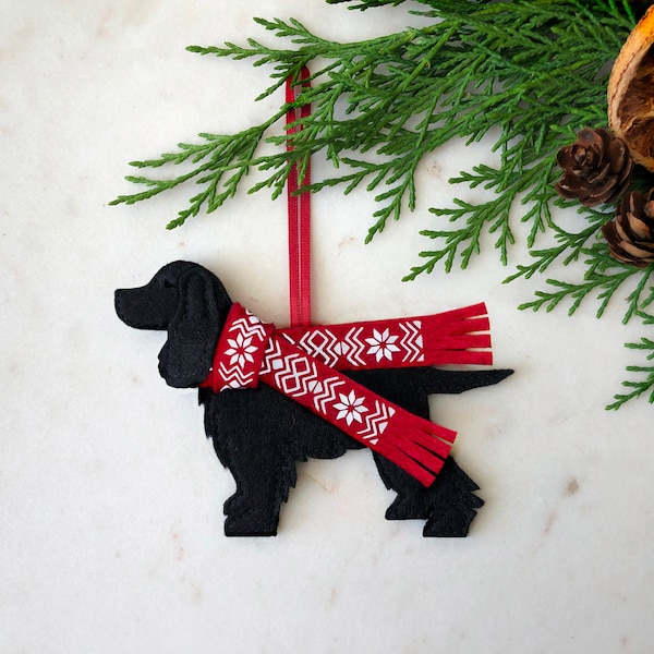 Personalised Cocker Spaniel Decoration,Dog Christmas Decoration, tree decoration