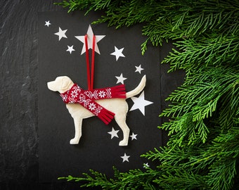 Personalised Labrador Dog Christmas Decoration, tree decoration,decoration,