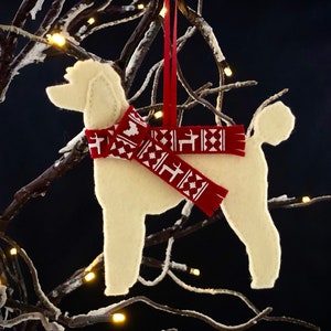 Personalised Poodle Dog Decoration,Christmas decoration, tree decoration