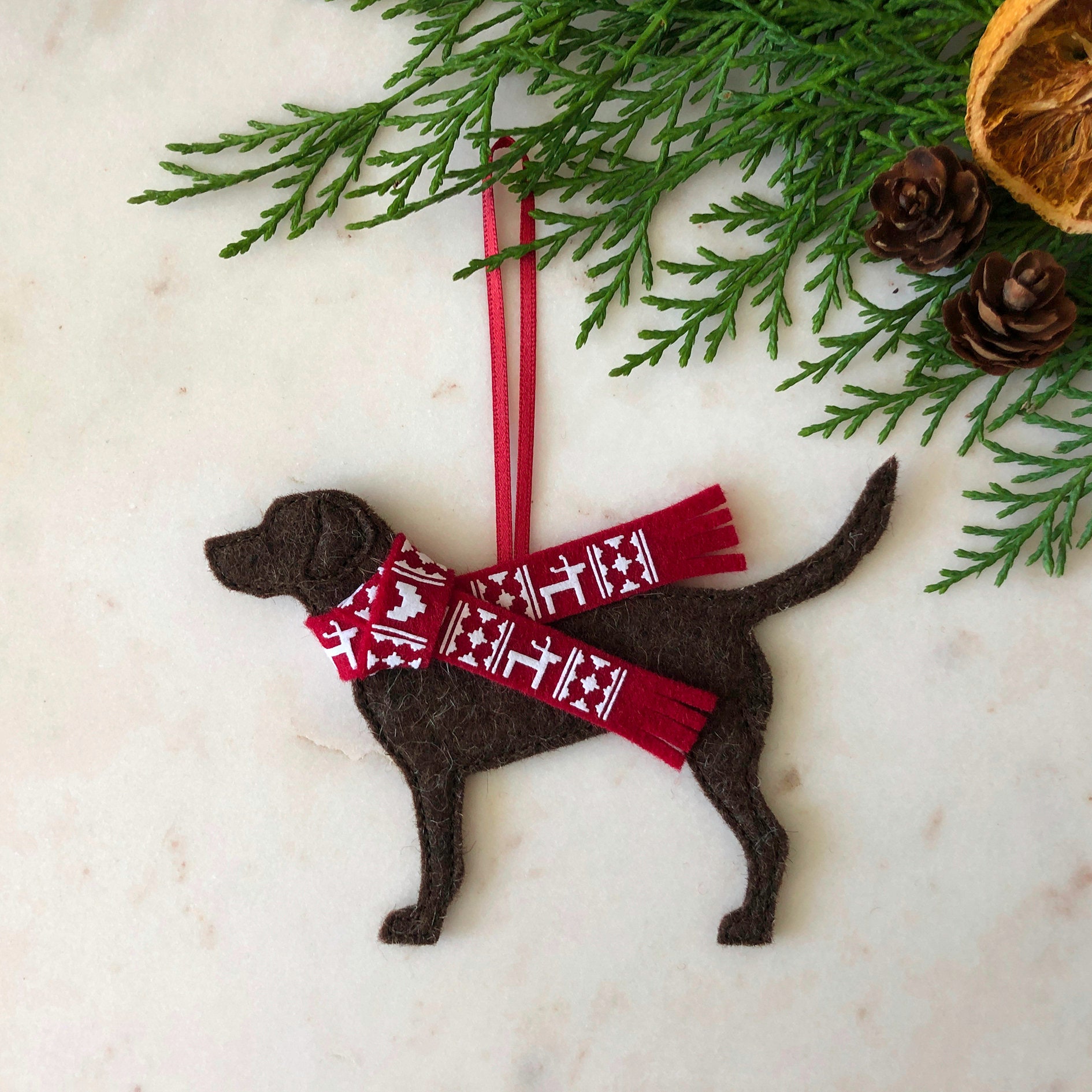 Personalised Labrador Dog Christmas Decoration tree Etsy