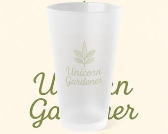 Vaso de pinta esmerilado, 16 oz