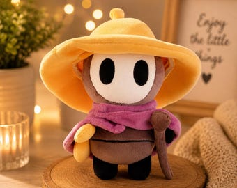 Pelúcia do Cavaleiro das Trevas de Hollow – Silksong, Boneca Fofa e Kawaii de Personagem de Jogo, Presente para Gamers, Decoração de Pelúcia Macia