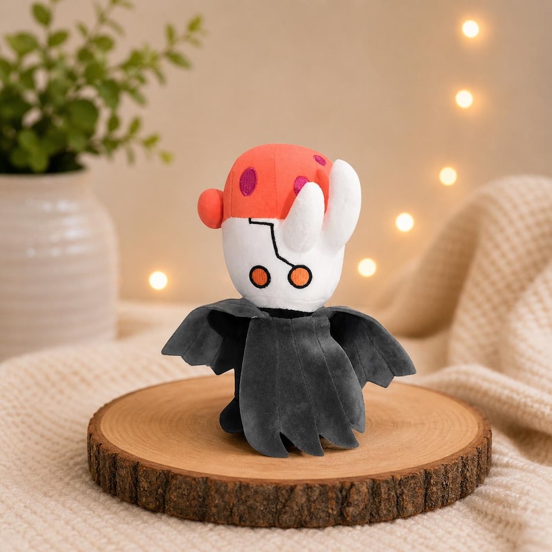 Hollow Knight Plyschset – Knight & Boss Plyschdjur, Silksong-inspirerade gosedjur, Indie-spelsamlarobjekt, Söt spelpresent, Plyschleksak Broken Vessel