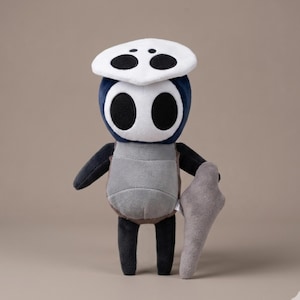 Hollow Knight Plyschset – Knight & Boss Plyschdjur, Silksong-inspirerade gosedjur, Indie-spelsamlarobjekt, Söt spelpresent, Plyschleksak Blue Quirrel