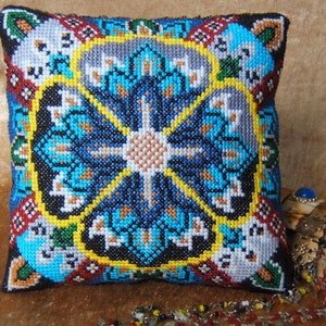 Arabian Night Counted Cross Stitch Mini Cushion Kit, Sheena Rogers Designs