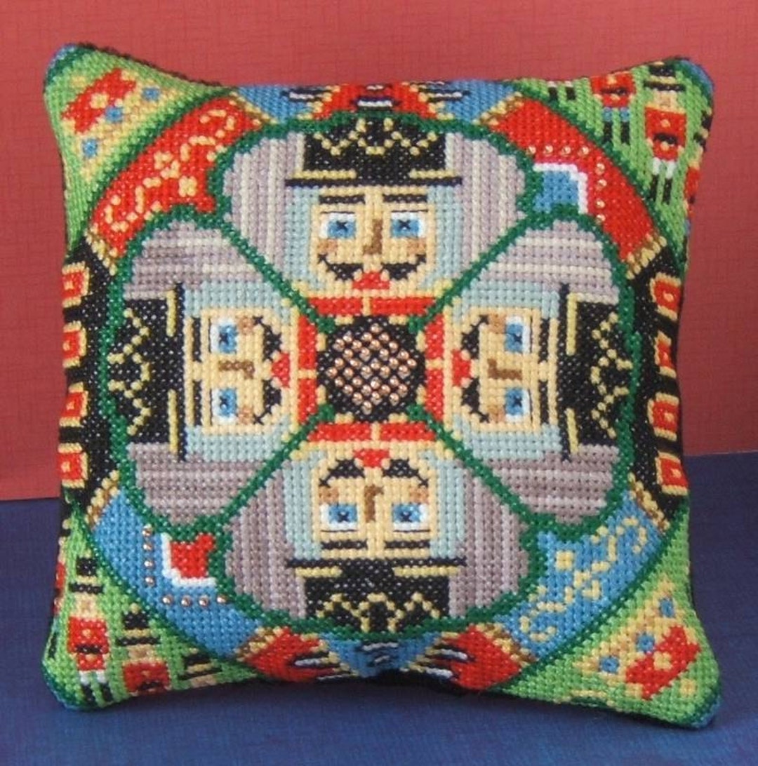 The Nutcrackers Counted Cross Stitch Mini Cushion Kit Sheena Etsy