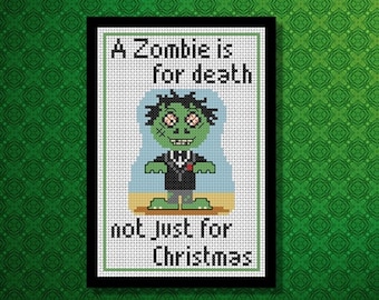 Zombie Kreuzstich PDF-Chart, Sheena Rogers Designs