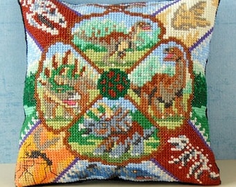 Dinosaurs Mini Cushion Cross Stitch Kit