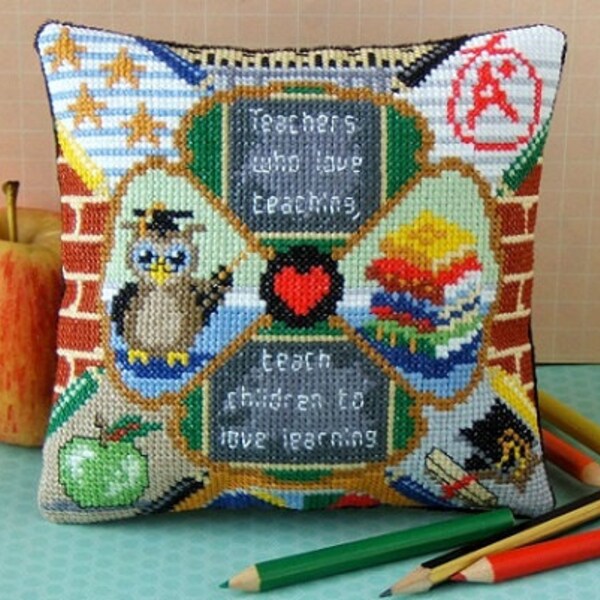 Teacher Cross Stitch Etsy