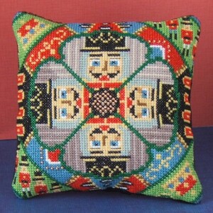 The Nutcrackers Counted Cross Stitch Mini Cushion Kit, Sheena Rogers Designs