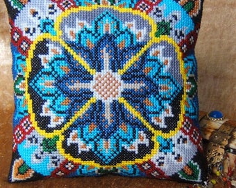 Arabian Night Counted Cross Stitch Mini Cushion Kit, Sheena Rogers Designs