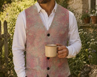 Peaky Blinders Maßgeschneiderte viktorianische Herrenweste für Väter Edwardianische Denver Maßgeschneiderte Kleidung Hochzeitsanzug Weste Sumei Seide Whimsigoth Weste