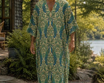 Alt Kleidung Herren Kurta William Morris Nahen Osten Stil Schmetterling Ärmel Kaftan Weirdcore Whimsigoth Kleidung Druid Renaissance Faire
