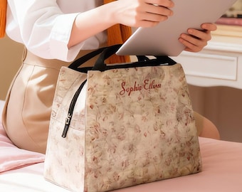 Geschenkidee für Krankenschwester Studenten To-Go-Lebensmittelbehälter Lunchbag für Lehrer Personalisierte Tasche für Frauen Cute Lunchbag für Teen