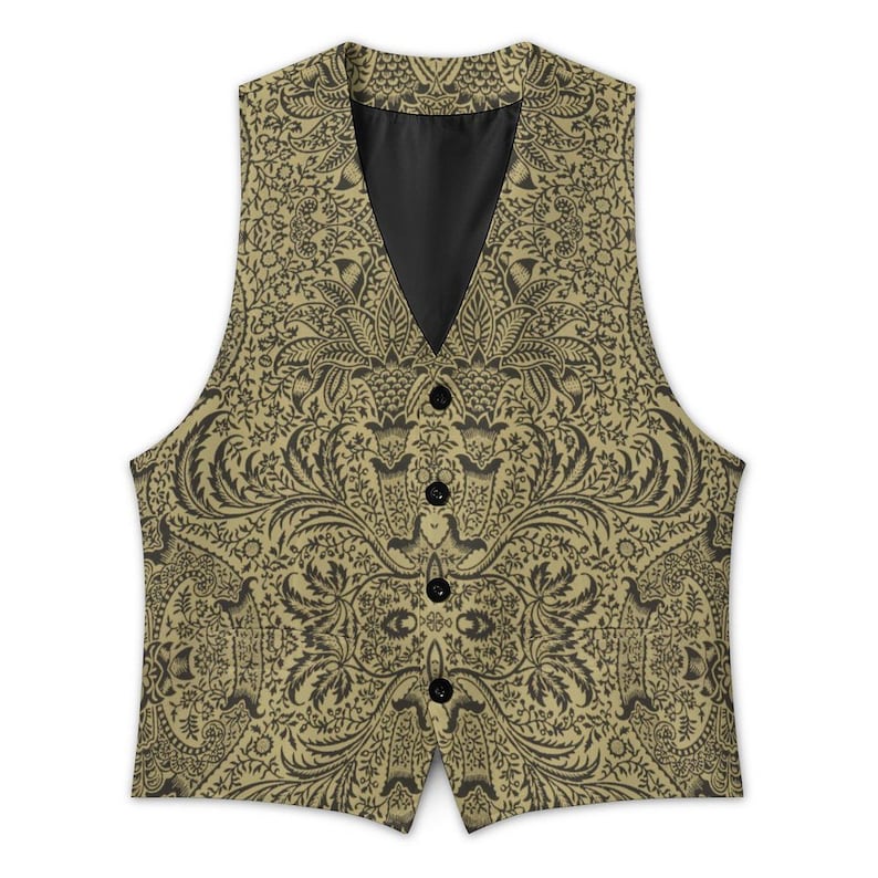 Ropa alternativa victoriana verde para novio, ropa Whimsigoth, chaleco de boda para el novio, invitado, chaleco para el padre de la novia, inspirado en Peaky Blinders. imagen 6