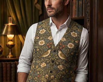 Gast vader van de bruid vest Peaky Blinders geïnspireerd groene Victoriaanse Alt kleding voor vriend Whimsigoth kleding bruiloft vest voor bruidegom