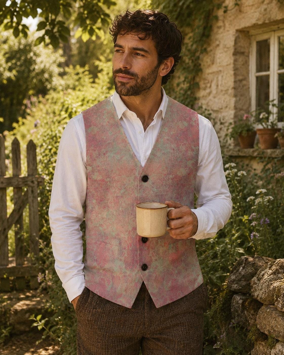 William Morris Waistcoat Mens - Etsy