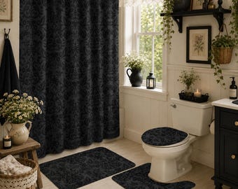 Dark Academia Dekor Idee für Badezimmer Gothic Castlevania Wohnkultur für Schwiegertochter Geschenk Whimsigoth Langer William Morris Duschvorhang