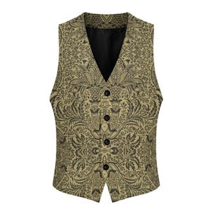 Ropa alternativa victoriana verde para novio, ropa Whimsigoth, chaleco de boda para el novio, invitado, chaleco para el padre de la novia, inspirado en Peaky Blinders. Verde