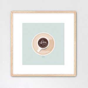 Be Strong and Courageous Coffee Cup Joshua 1:9 Framed Archival Art Print