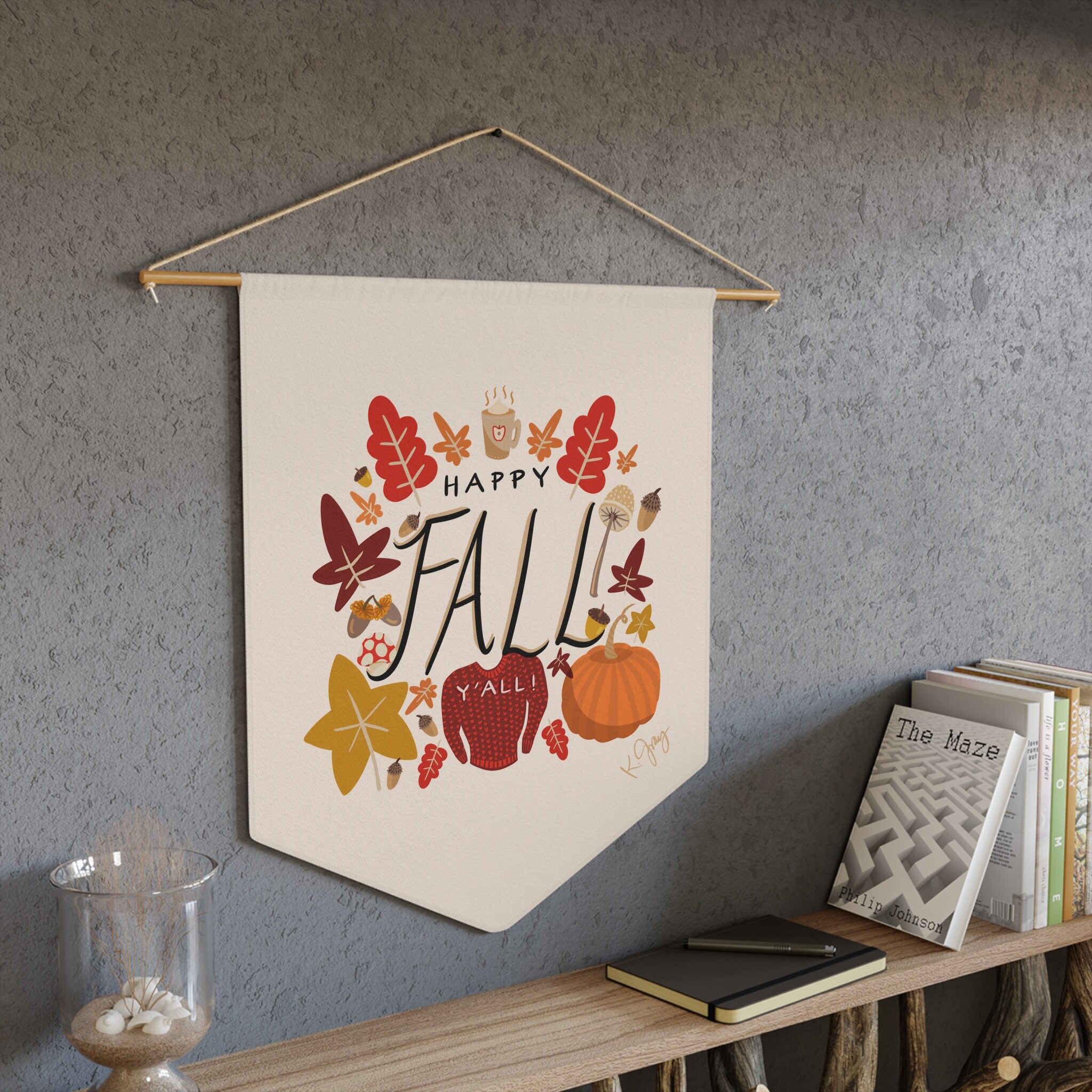 AZ FLAG Herbstflagge „Happy Fall YALL“ Mit Kürbis – 150x90 Cm, Polyester, 2 Metallösen – Für Drinnen & Draußen AZ FLAG Herbstflagge „Happy Fall YALL“ Mit Kürbis – 150x90 Cm, Polyester, 2 Metallösen – Für Drinnen & Draußen