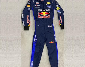 Ręcznie robiona replika kombinezonu wyścigowego Maxa Verstappena z 2026 roku, personalizowany kombinezon wyścigowy Go Kart F1