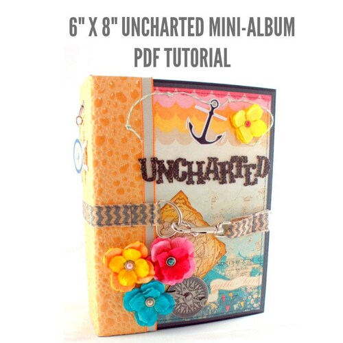 TUTORIAL 7x9 Waterfall Scrapbook Mini Album PDF Etsy