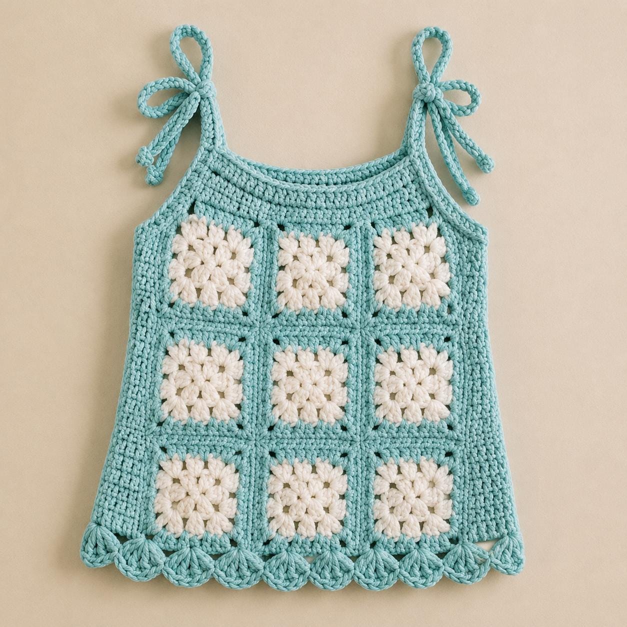 Granny Square Baby Dress Crochet Pattern