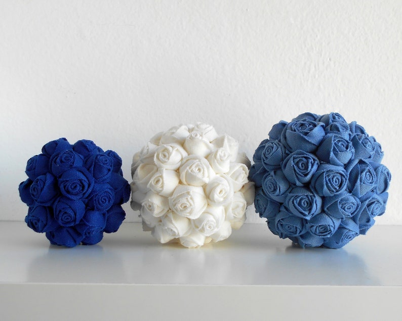 Glass bowl fillers Set of 3 decorative balls with roses Etsy