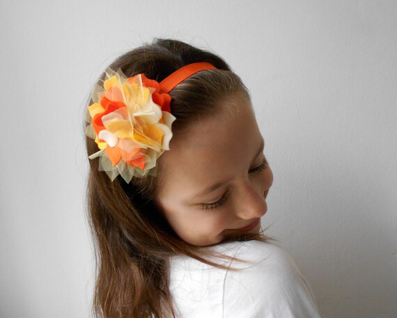 Bandeau Cheveux Avec Hortensia Bandeau Elastique Bebe Avec Etsy