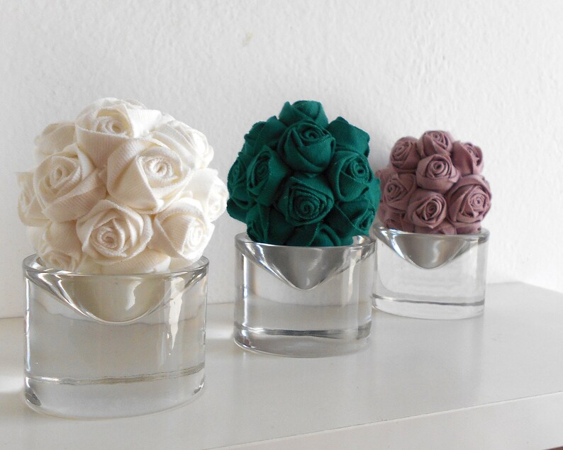 Glass bowl fillers Decorative spheres Set of 3 pieces Orbs Etsy