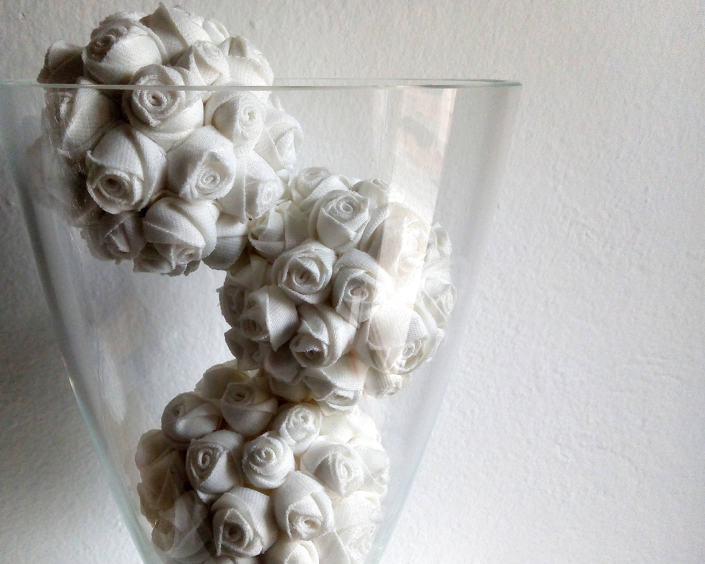 Glass bowl fillers decorative balls white Set of 4 pieces Etsy