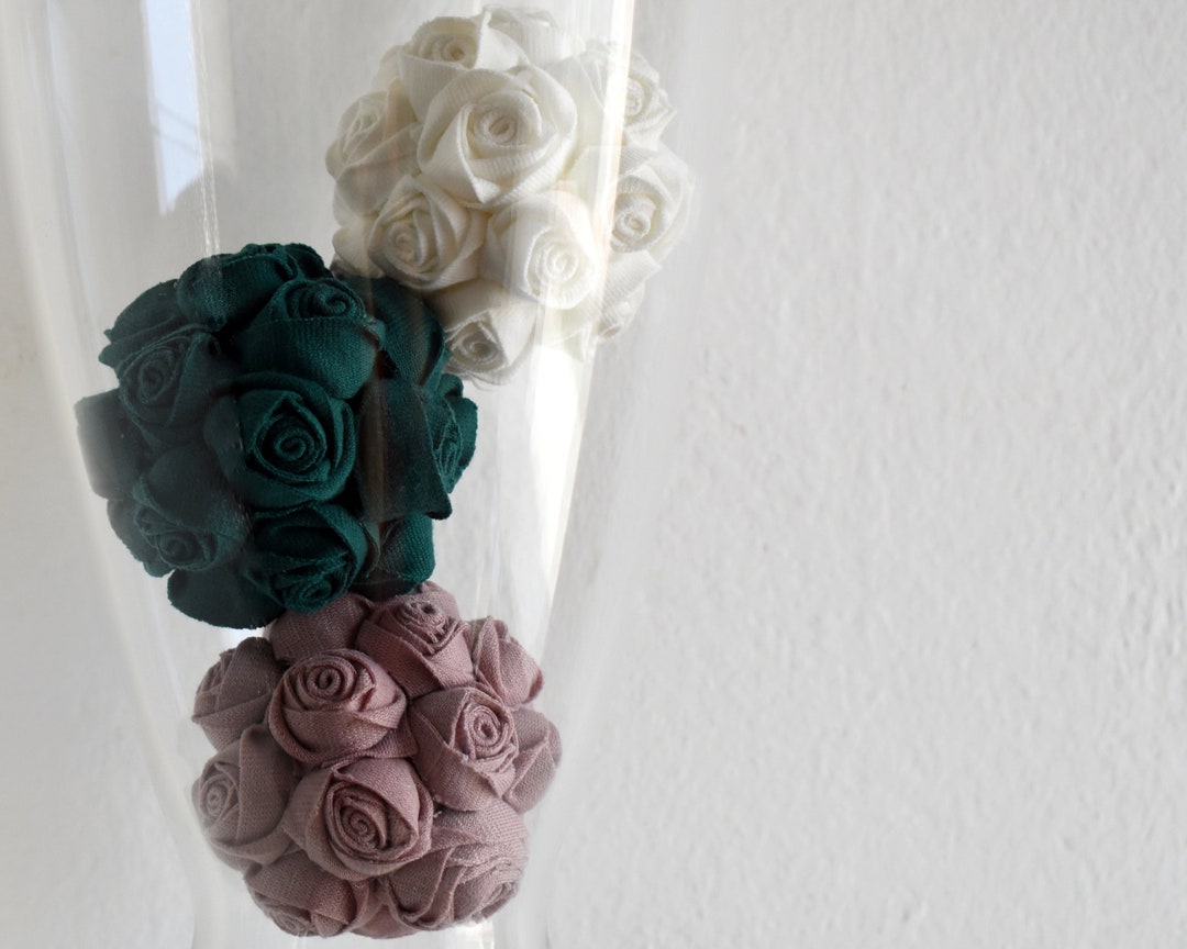 Glass Bowl Fillers, Decorative Spheres, Set of 3 Pieces, Orbs, Balls