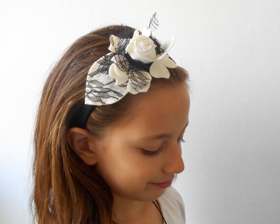 white lace headband