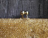 vintage bugle-bead evening bag