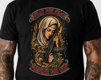 Mary with a Ak47  shirt size S-3xl