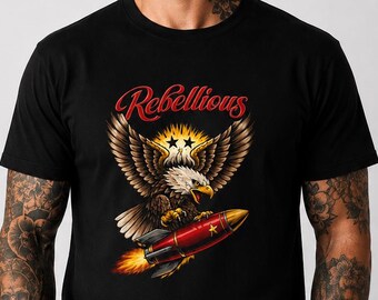 Rebellious Eagle shirt sizes S-3xl