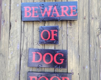 Beware of Dog Sign, Beware of Dogs, Beware of Dog Poop, Front Door Sign, Black and White sign, Warning Dog Sign, Door Art, Fence Sign