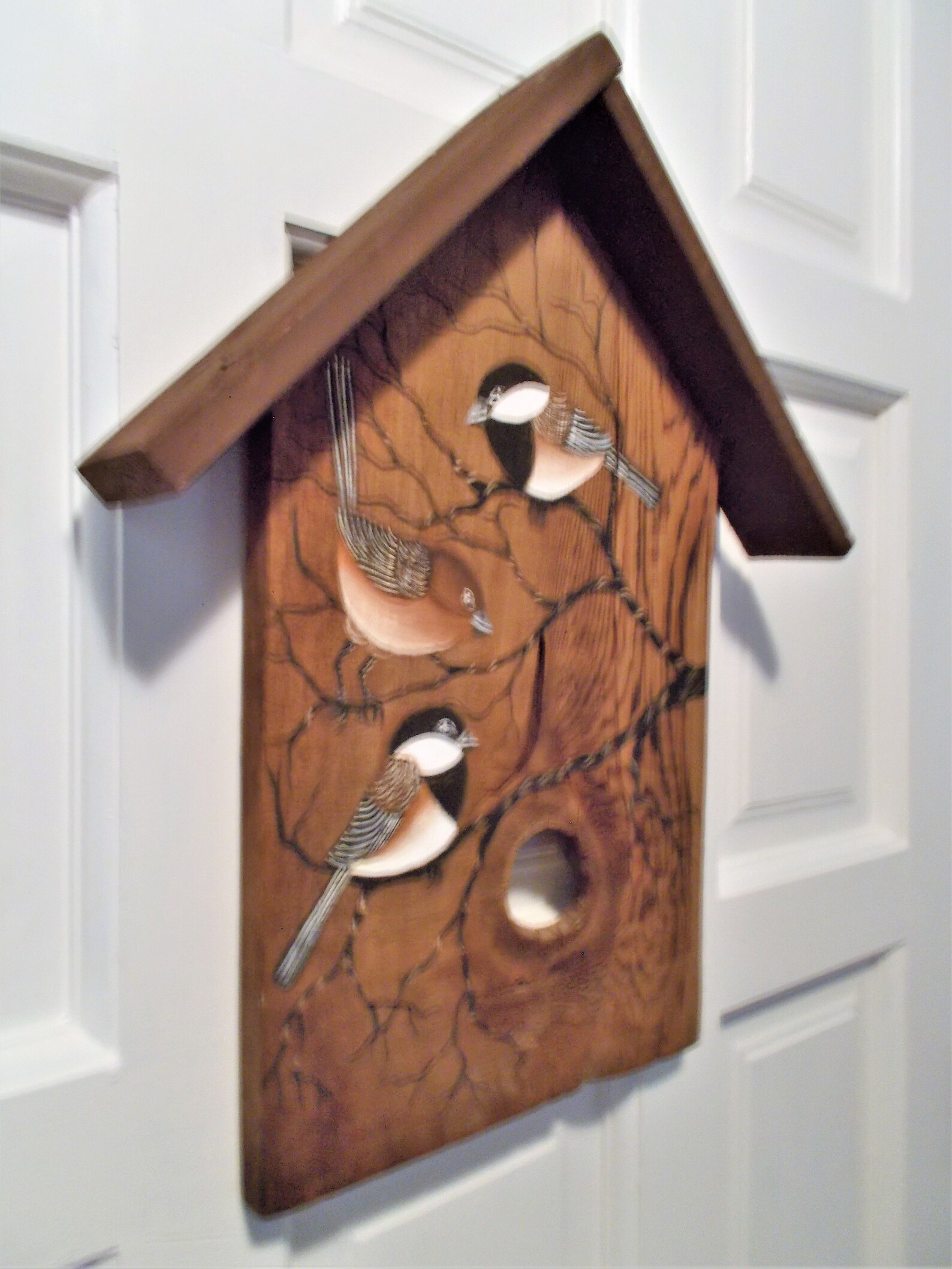Birdhouse Wall Hanging. Door Hanger Rustic Wood Birdhouse Etsy