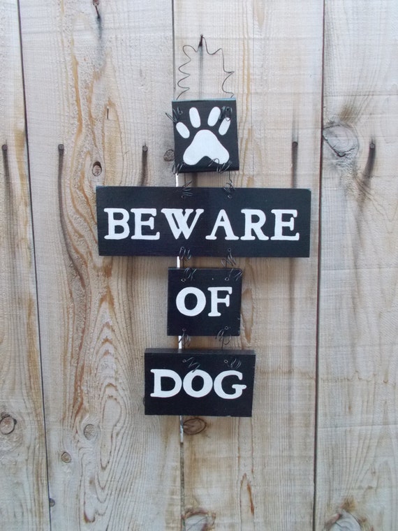 etsy beware of dog sign