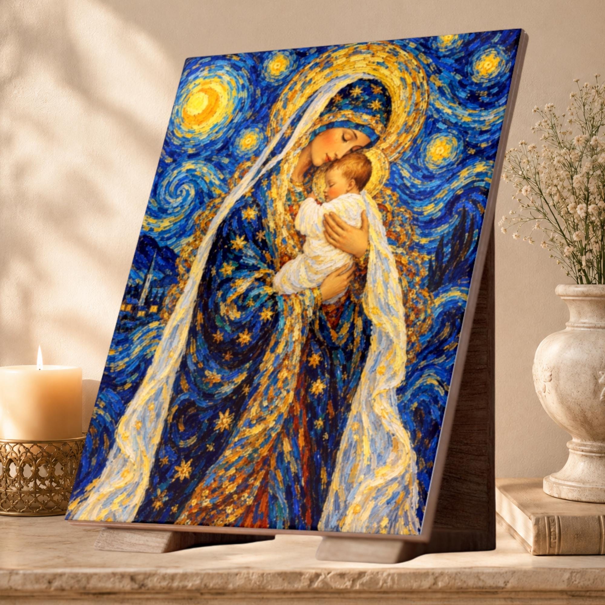 Madonna and Child Ceramic Wall - Etsy